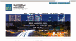 Desktop Screenshot of nashvillebar.org